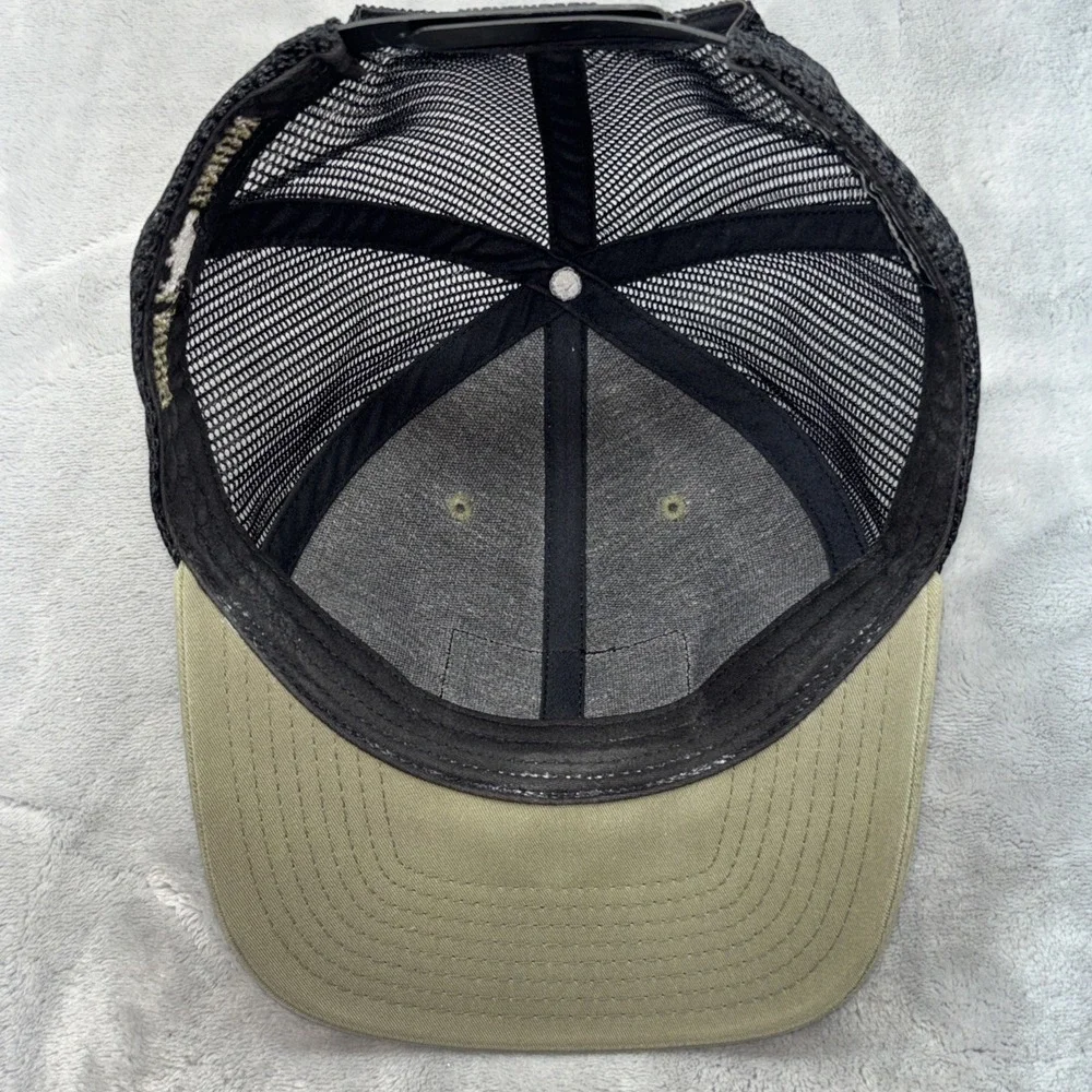 Bison Union Black/Tan Snap Back Ball Cap OSFM